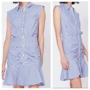 Veronica Beard strip Shirtdress